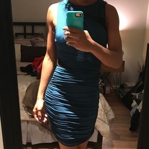 Medium Blue/Green Forever21 Party Dress